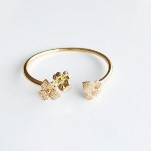 Kate Spade New York Precious Pansy Pave Flex Cuff Bracelet